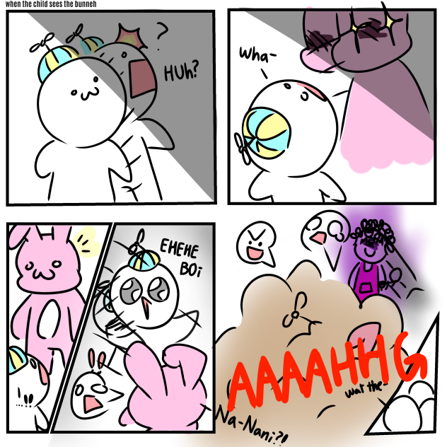 when the child sees the bunneh