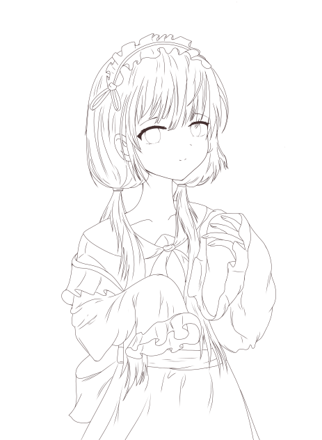My new style! - lineart.