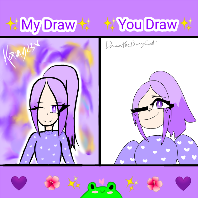 I draw you draw with some person