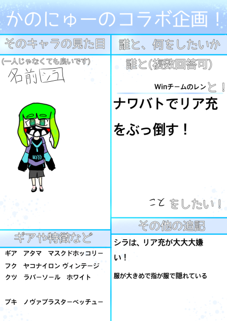 かのにゅーさんのコラボ企画