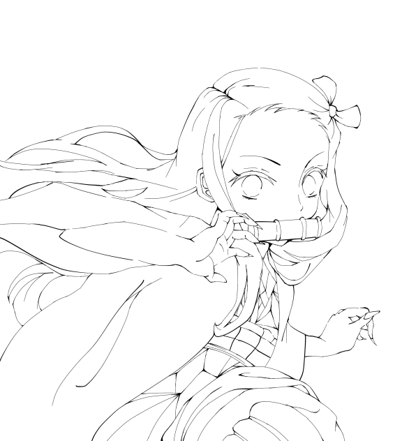 Nezuko lineart