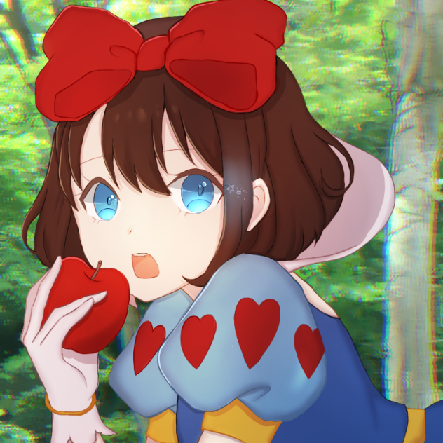 ～白雪姫 とろろさんの線画お借りしました～