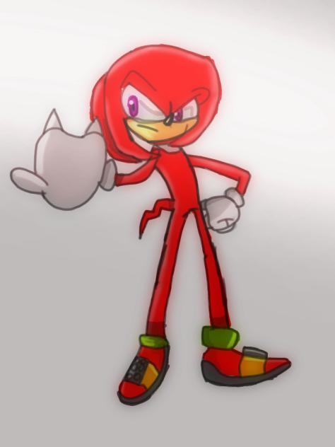 knuckles meu novo estilo de arte