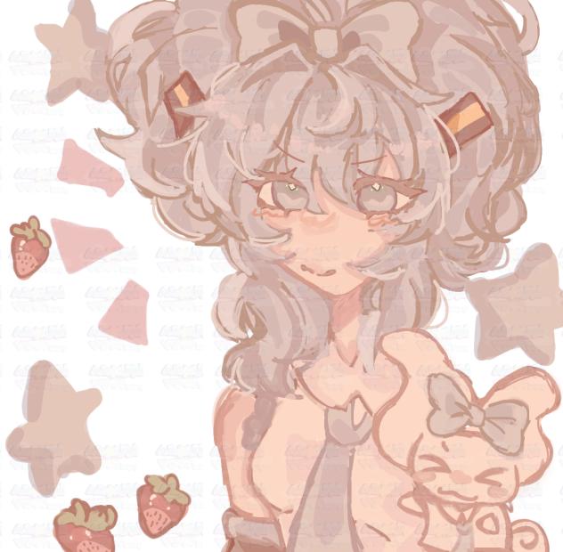 recreated my cinnamiku drawing!!🫐🍓