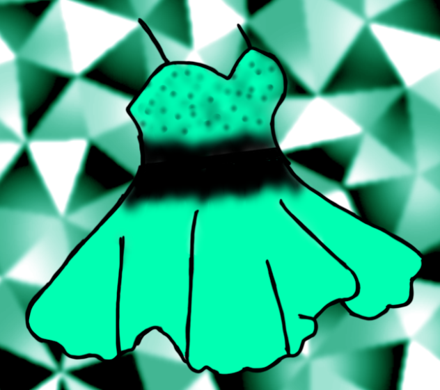 Mint Chocolate Chip Dress (Gacha)