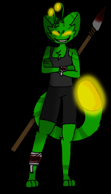 My Gnarpy oc that's ✨stylized✨