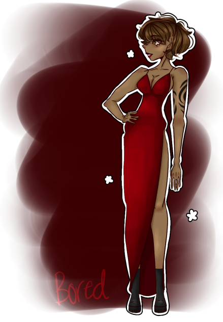 Red dress
