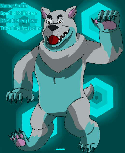 Storm the iceberg bear