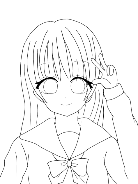 明日から春休み！線画
