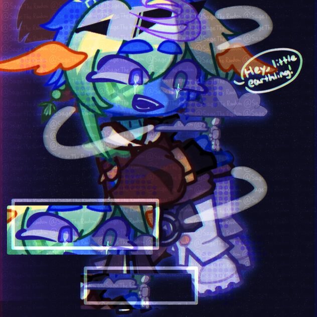 Earth & an earthling (aka us hoomans)