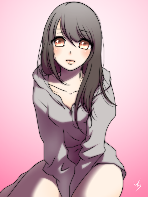 男の子の服って大きいんだね…改