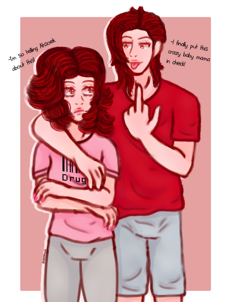 Lovers Quarrel 😒😜 - ibisPaint