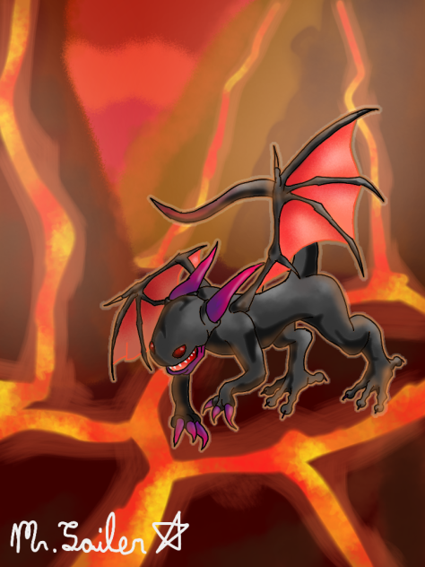 A Dragon Demon , the Light-Devourer - ibisPaint