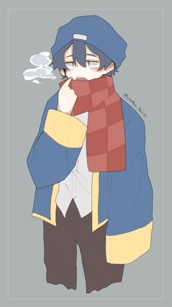 もう寒いね.落書き