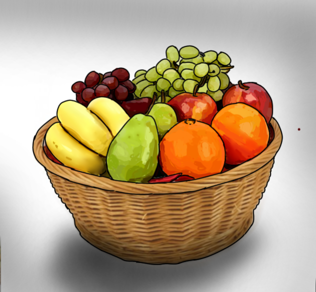 fruit in a basket 🧺