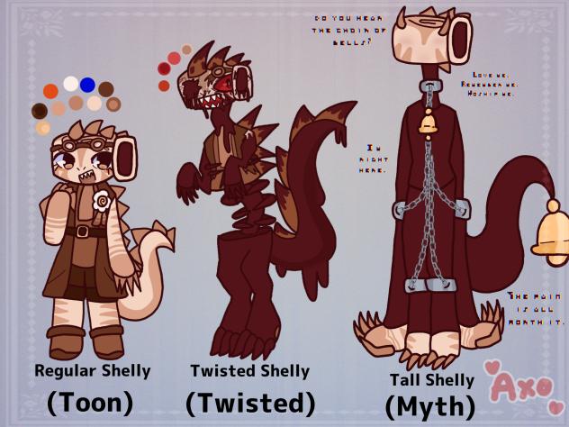 🐚🦕 SHELLY REF SHEET ‼️ (MY DESIGNS + HCS