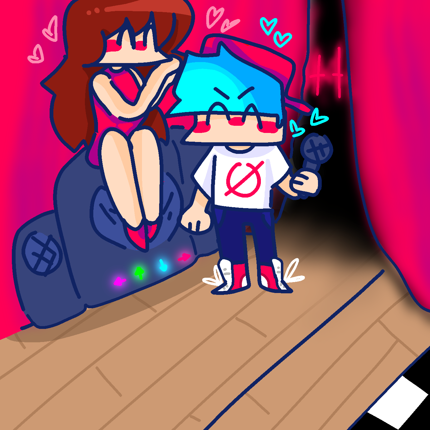 BF And GF FNF IbisPaint bf-and-gf-fnf-ibispaint