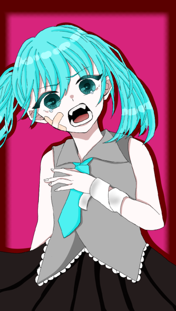 線画塗りましたぁ
