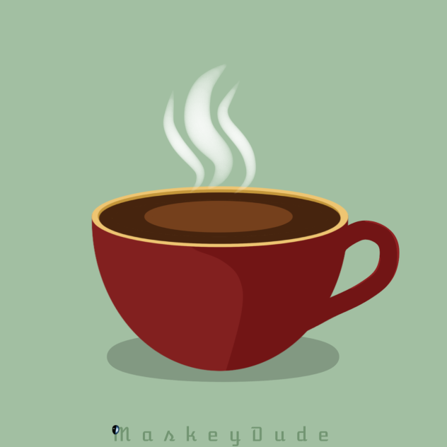 Cup, drawn with tutorial