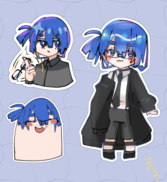 シール風のちっひー