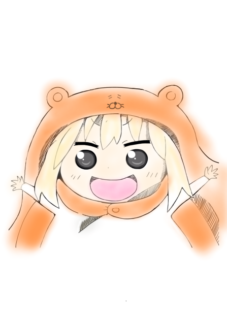 うまる@線画塗ってみた