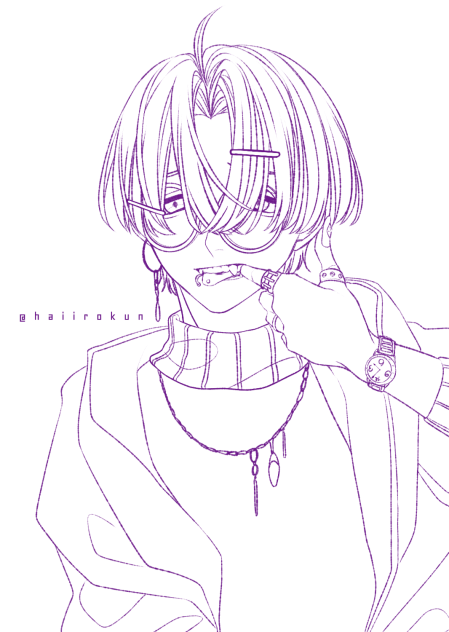 アクセくん（塗り絵）