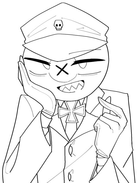 🇩🇪🦅／塗り絵