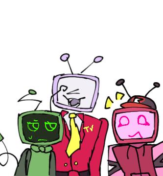 these three tv heads - ibisPaint