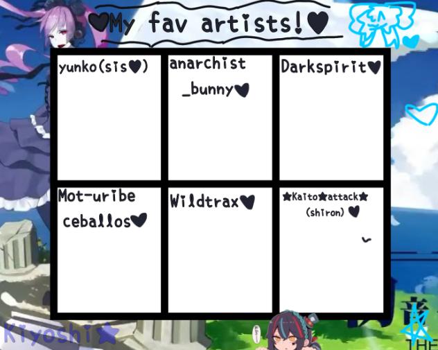 My fav artists!!! 4.0