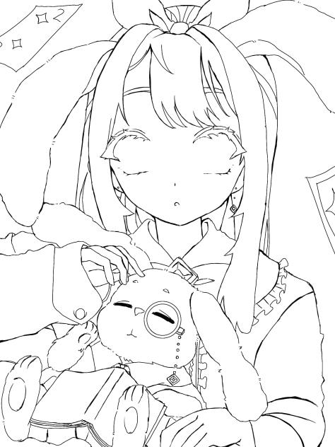 目は自由に描いてね！！