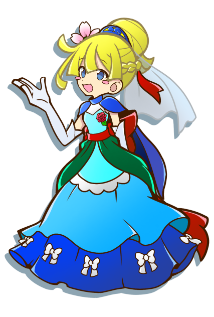 ドレス姿のウィッチ