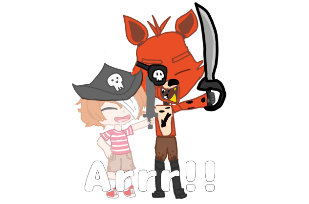 Foxy and ghost Fritz