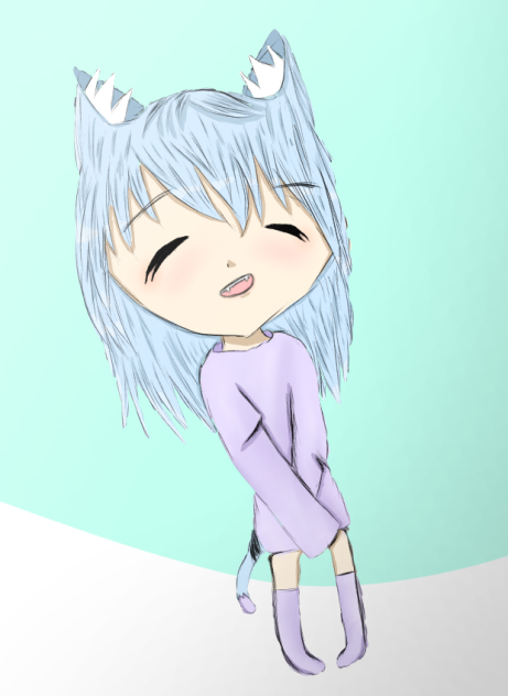 Anime sketch (color version)