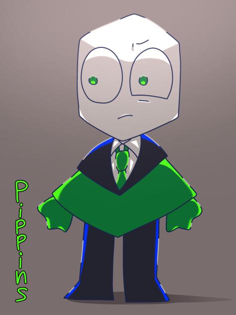 緑ピピンズ描いた