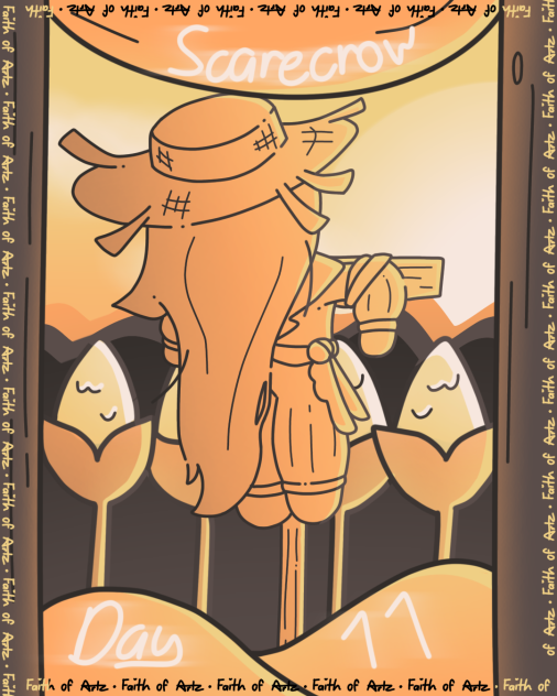 🧑‍🌾Inktober Day11 Scarecrow🧑‍🌾