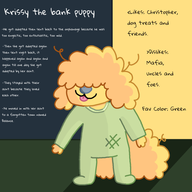 Krissy the bank puppy