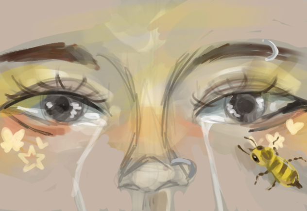 honeybee tears 🐝