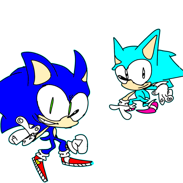 Morden and Classic Sonic