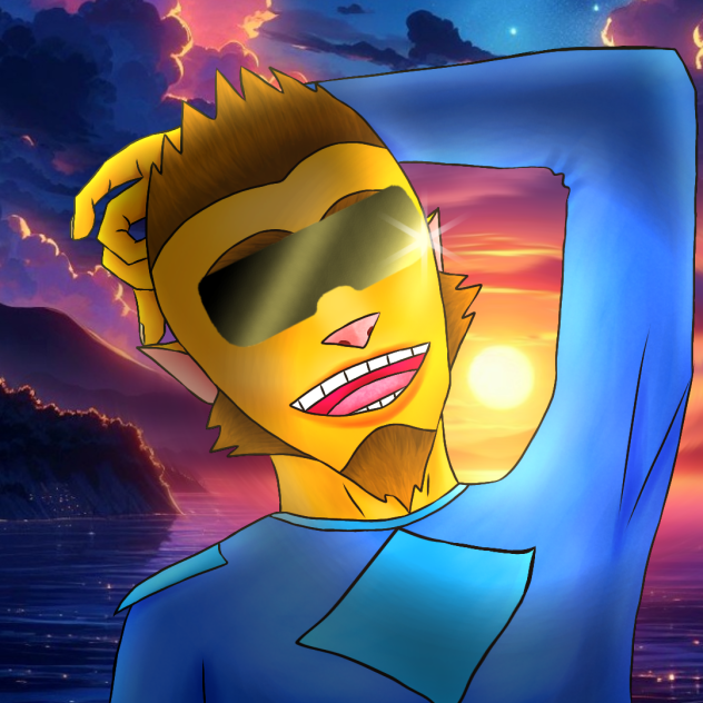 The sunset behind your smile