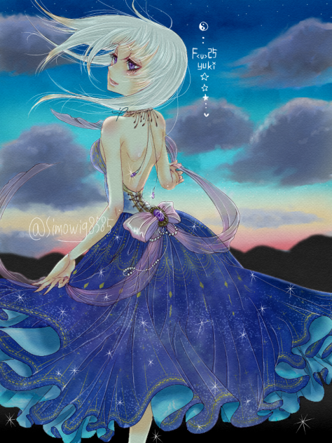 日没と星空ドレス✨.