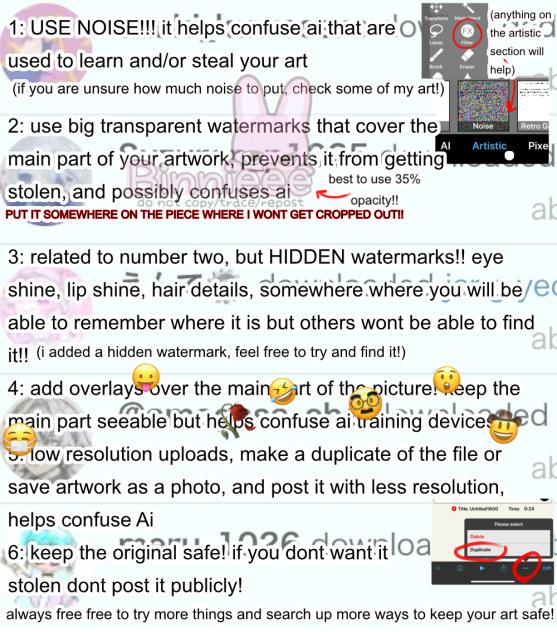 KEEP YOUR ART SAFE FROM AI AND STEALERS!