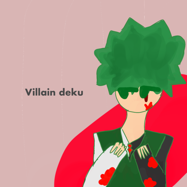An cute villain deku