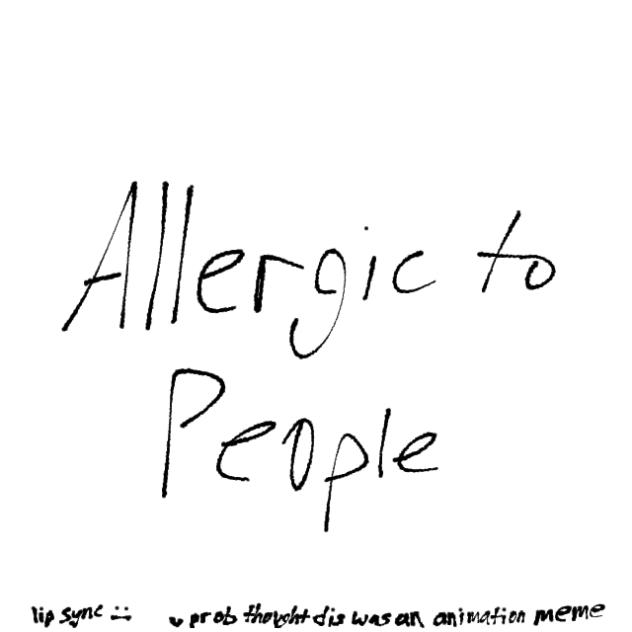 allergic to people