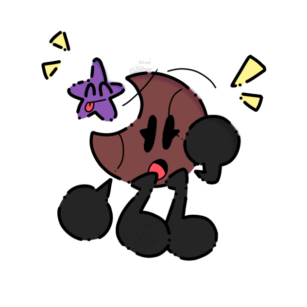 Light moon and violent star