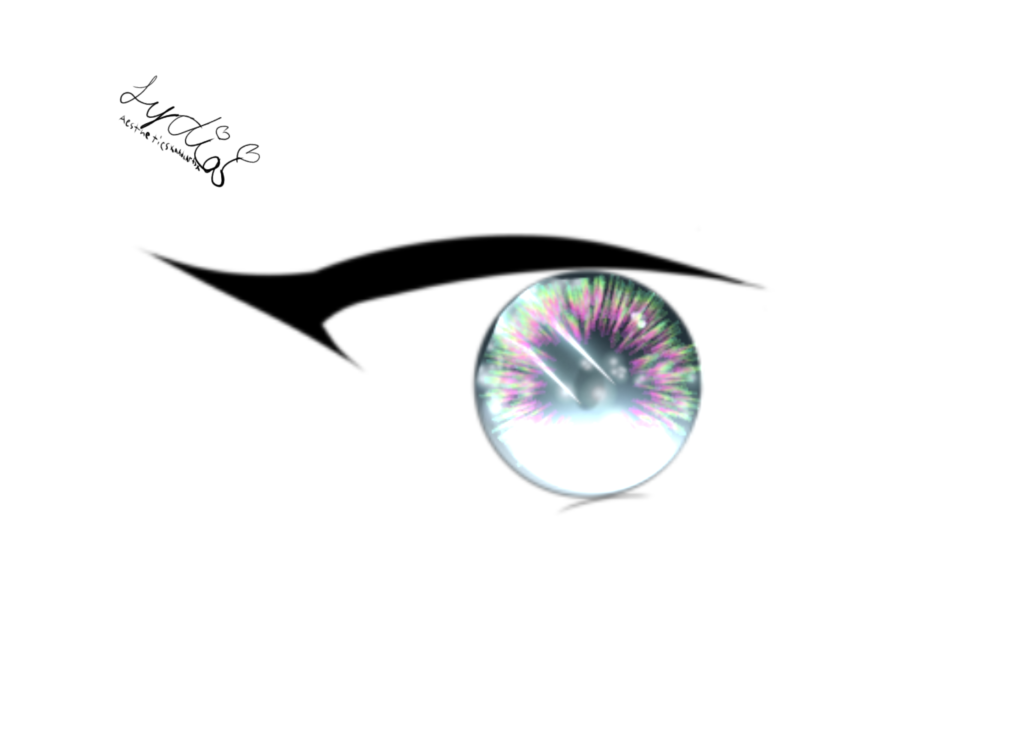 How I shade eyes. ibisPaint