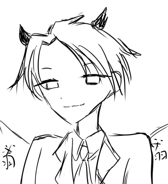 梅るんへー！凶一郎悪魔ラフ