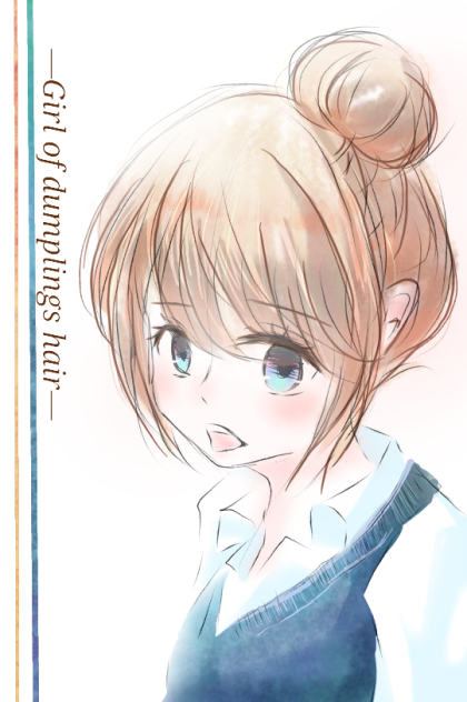 お団子ヘアの女の子 - ibisPaint お団子ヘアの女の子 - ibisPaint