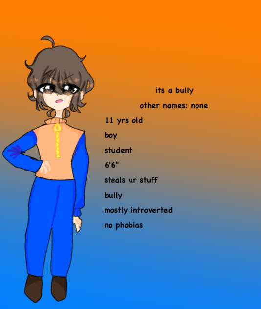 character profile-its a bully
