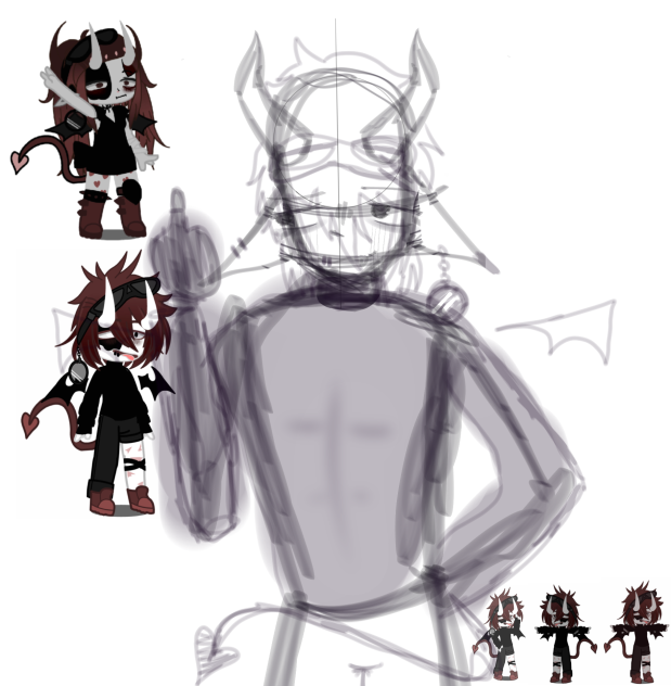 Wip for B O O T S gender-bend oc
