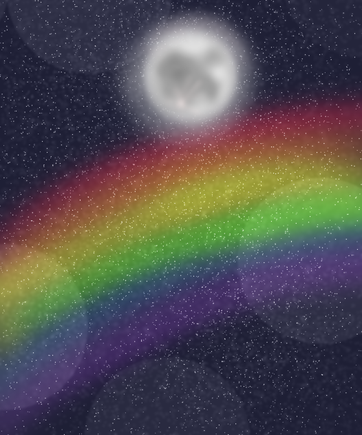 Rainbow in the night
